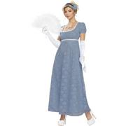 Blue Lace Garden Party Dress for Adults - Regency Romance