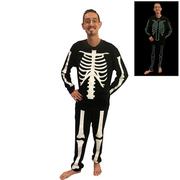 Glow-in-the-Dark Skeleton Pajamas for Men 