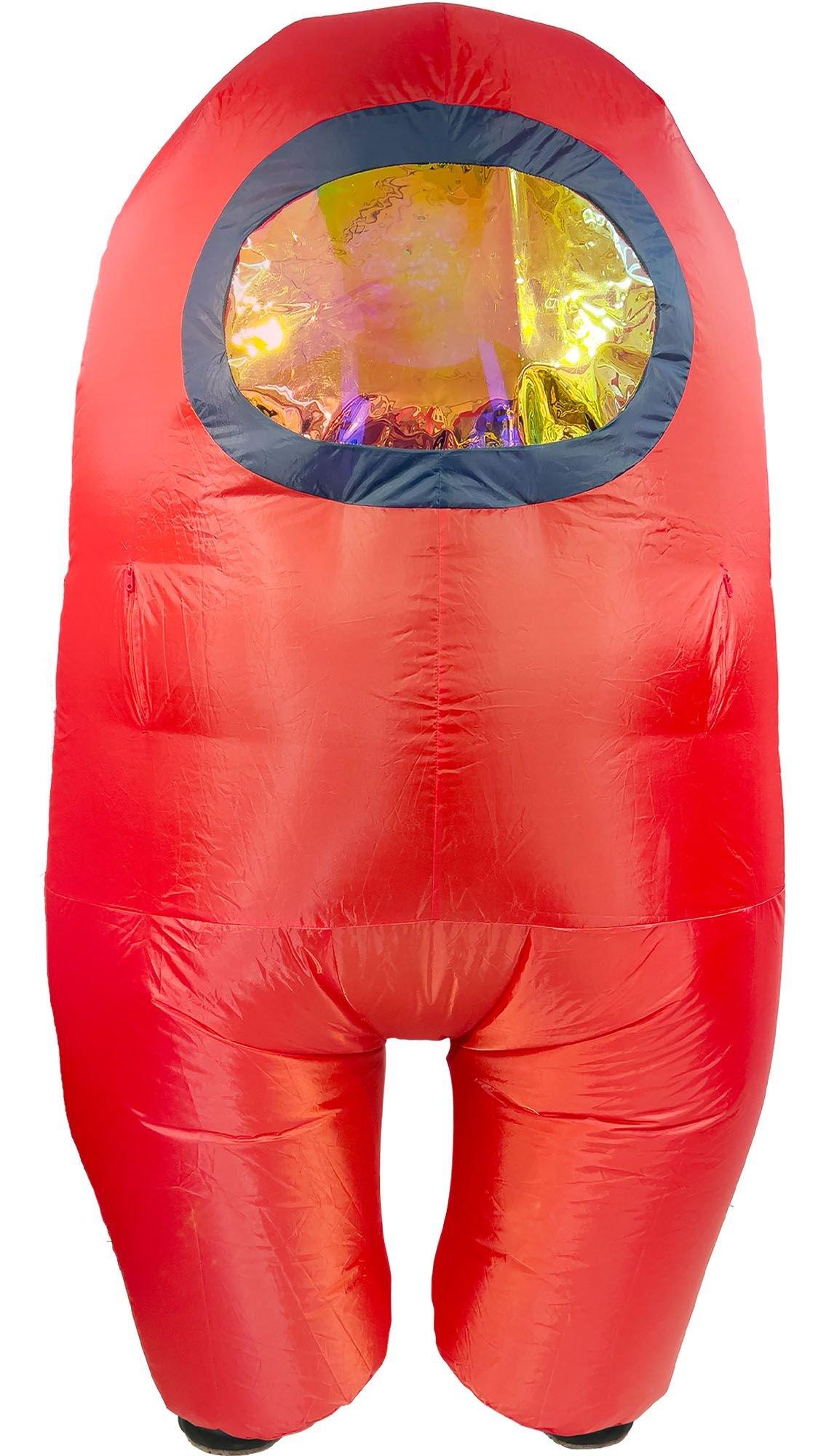 Adult Red Among Us Inflatable Costume Party City