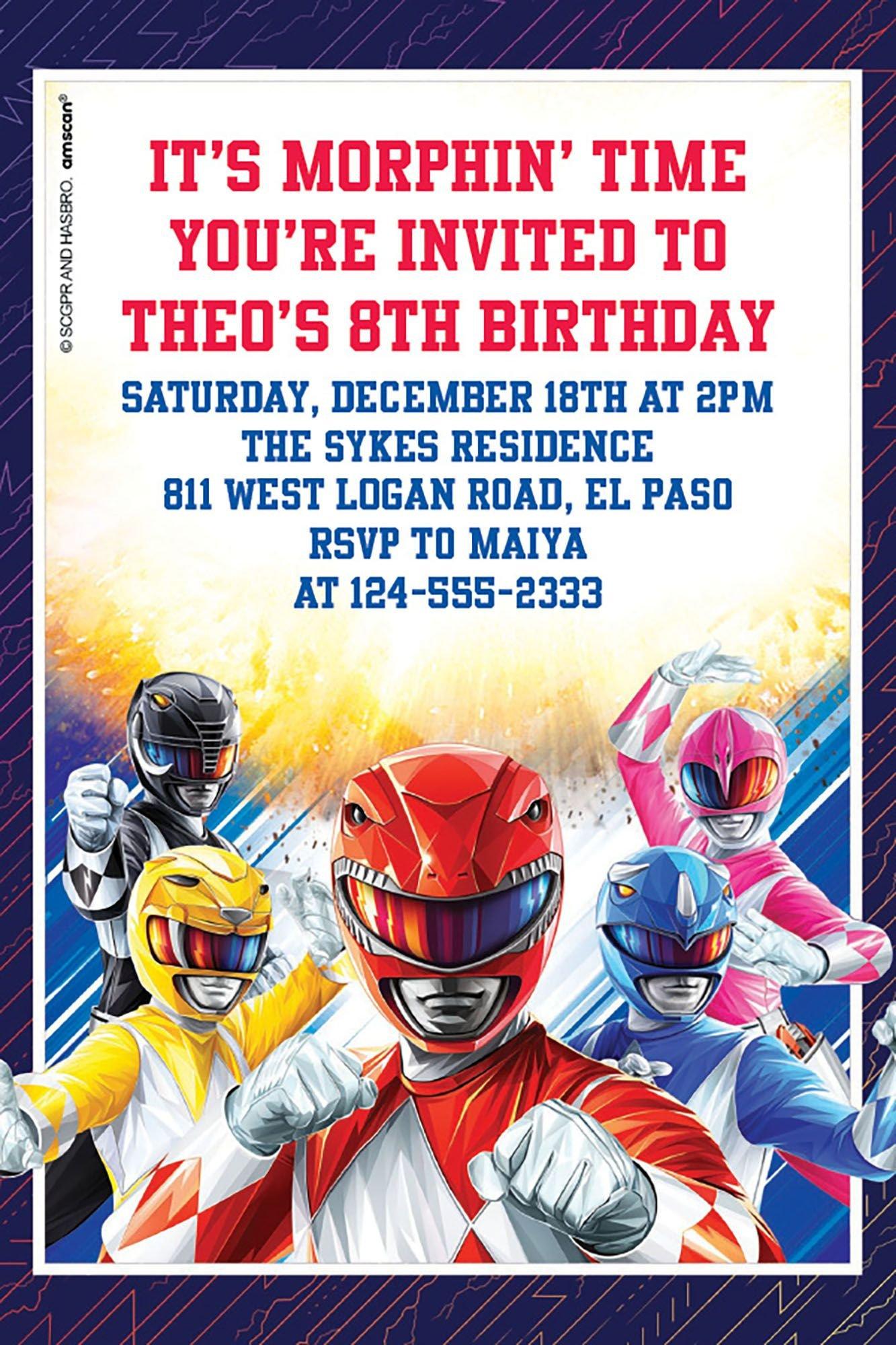 Power on sale rangers birthday