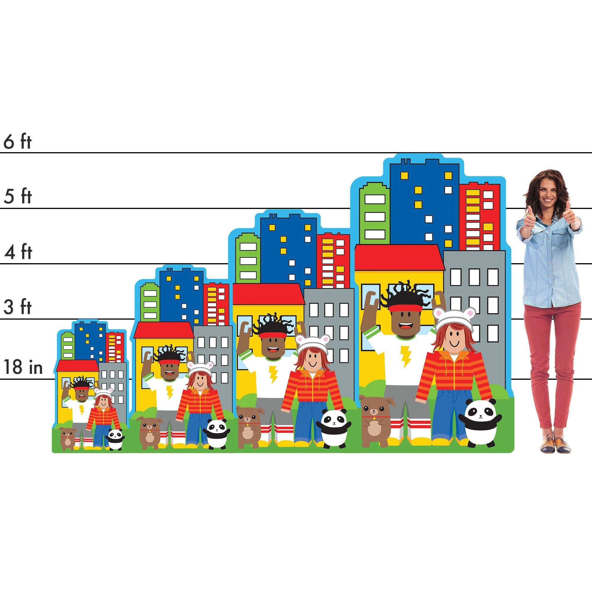 Party Town Centerpiece Cardboard Cutout, 18in Party City