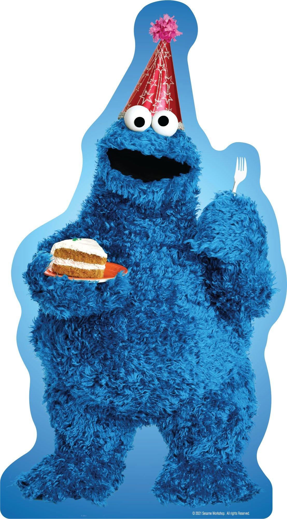 Cookie Monster Life-Size Cardboard Cutout - Sesame Street