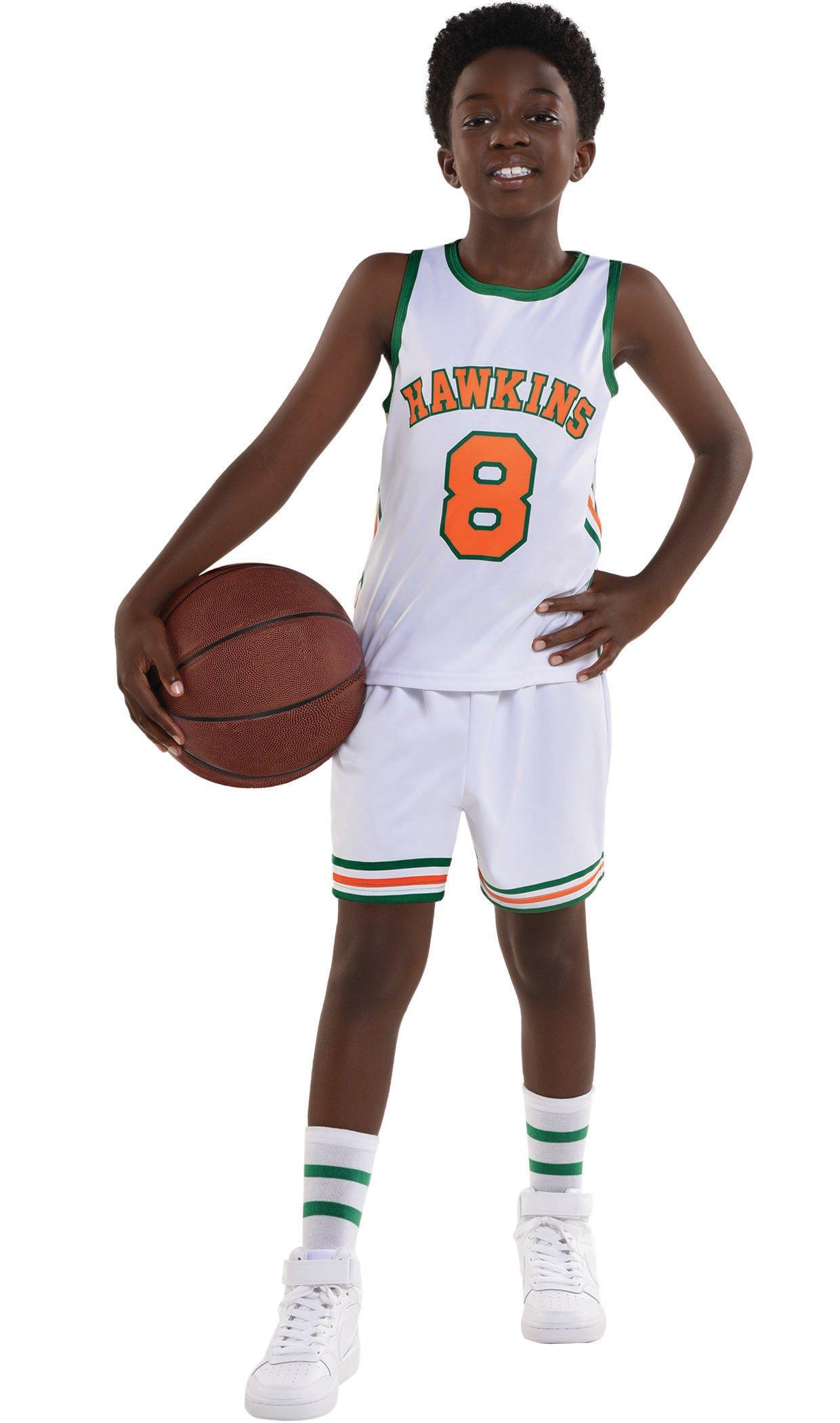 Kids' Lucas Hawkins High Basketball Costume - Stranger Things 4 | Party City