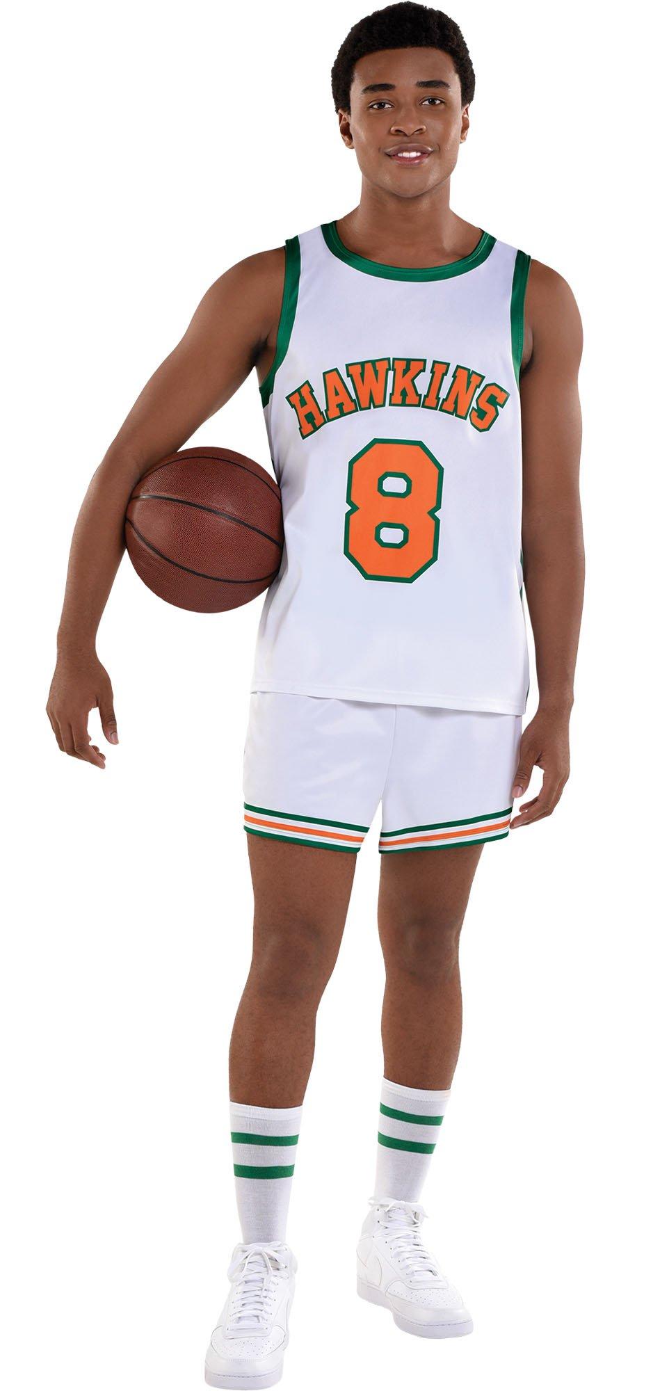 Adult Lucas Hawkins High Basketball Costume - Stranger Things 4 | Party ...