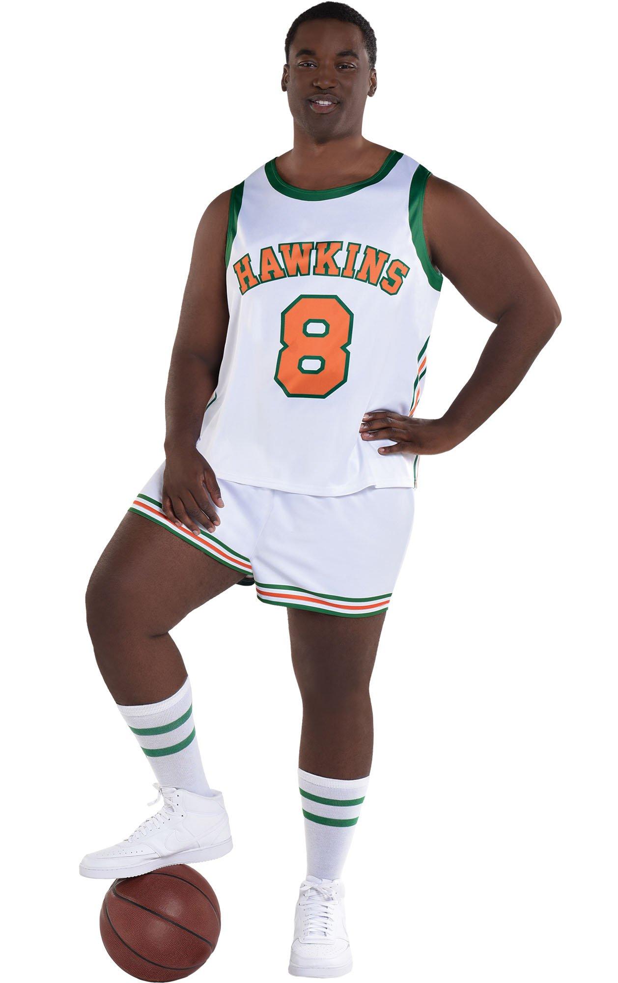 Adult Lucas Hawkins High Basketball Plus Size Costume Stranger Things