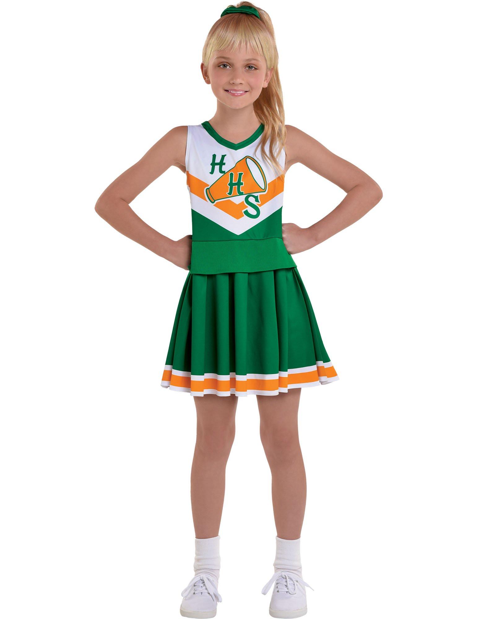 Simple DIY Cheerleader Halloween Costume for Kids