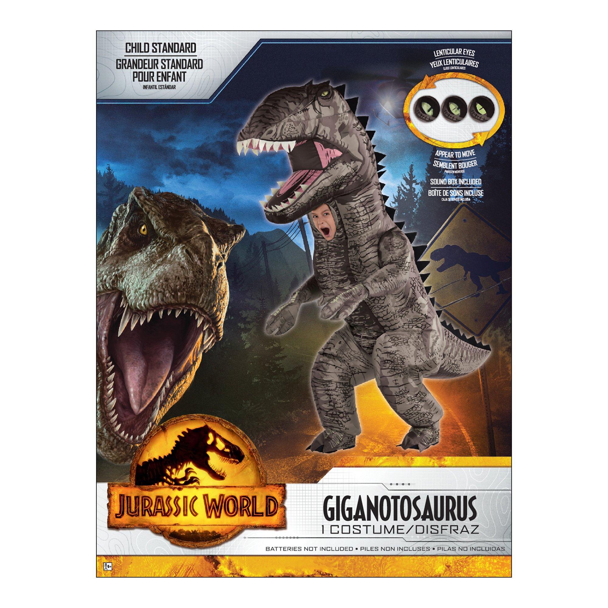 Kids' Giganotosaurus Dinosaur Inflatable Costume with Sound Effect - Jurassic World: Dominion