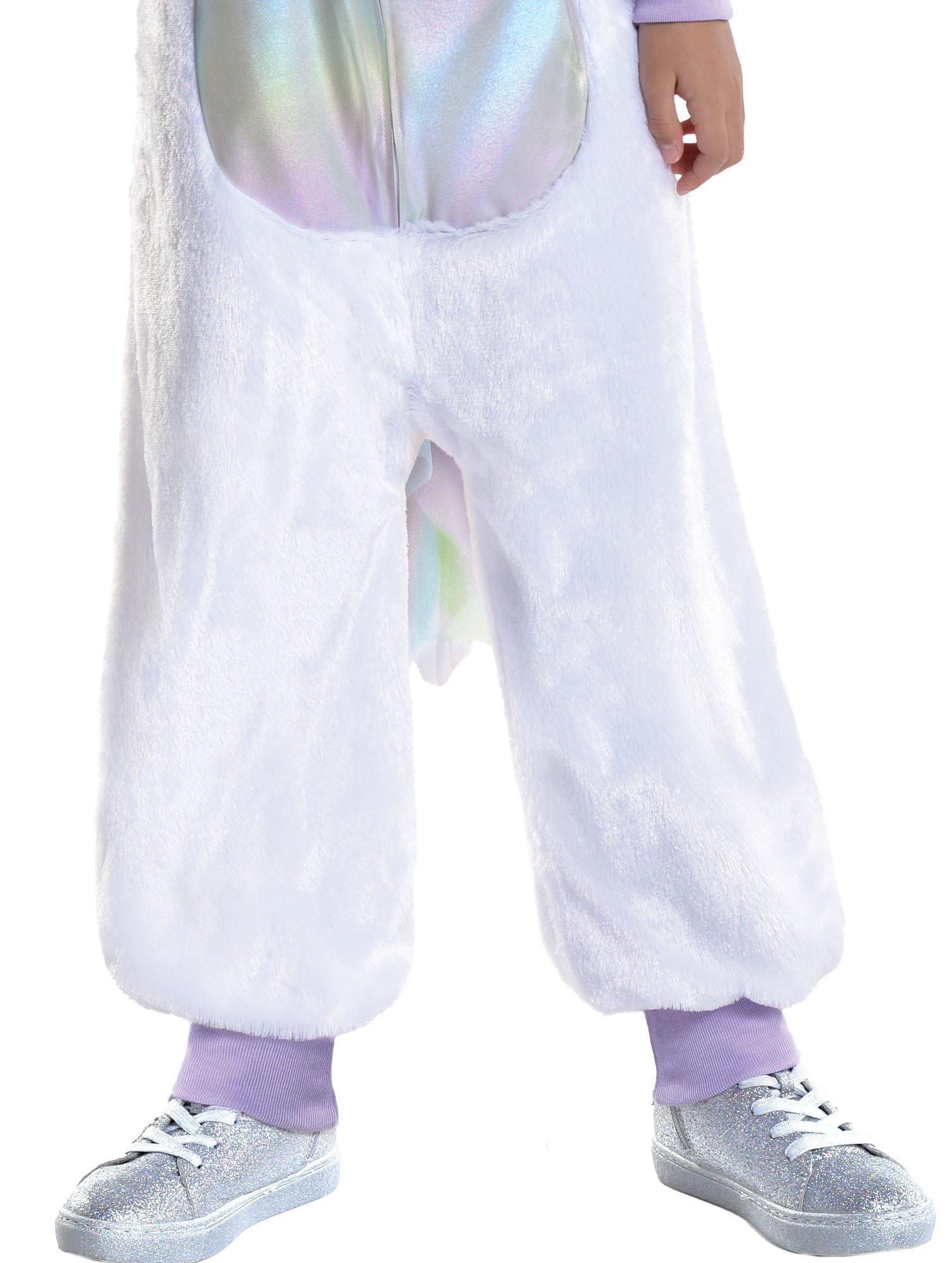 Kids' Iridescent Unicorn One Piece Zipster Costume