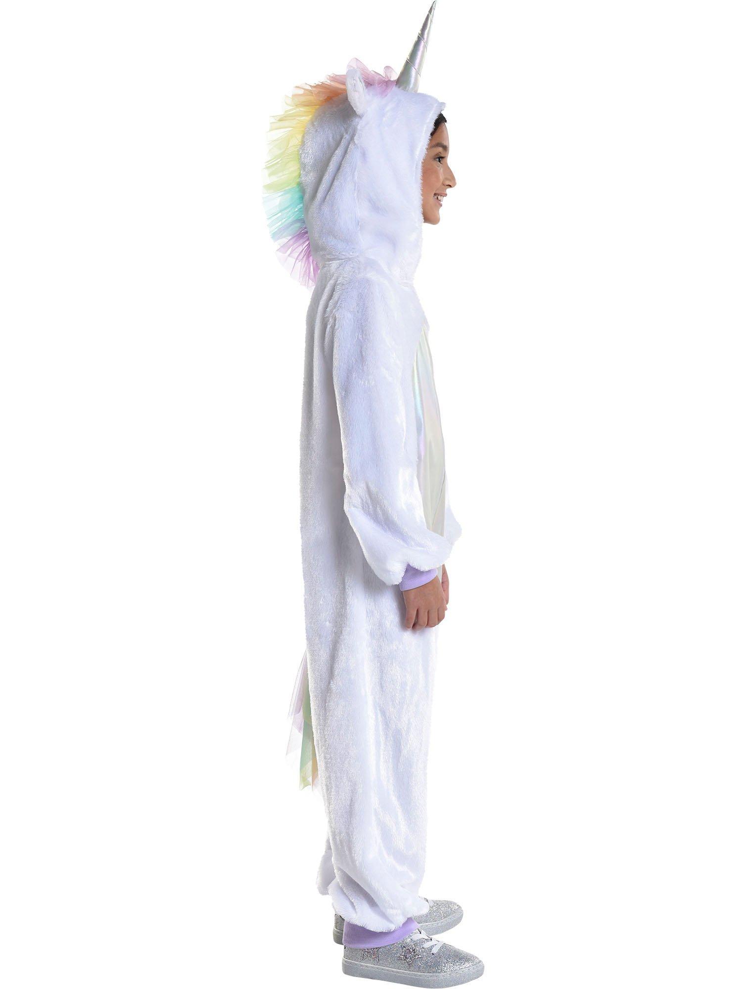 Kids' Iridescent Unicorn One Piece Zipster Costume