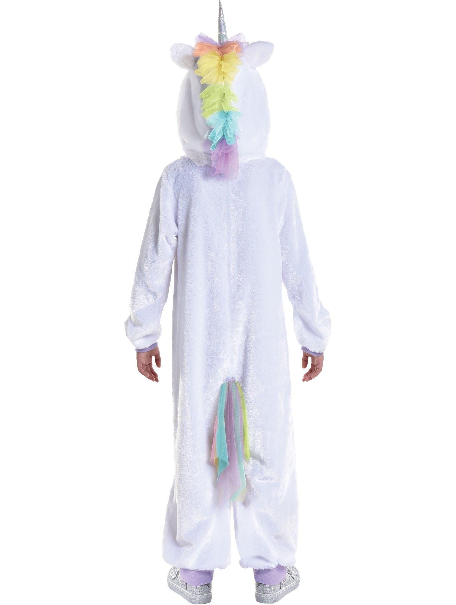 Kids' Iridescent Unicorn One Piece Zipster Costume