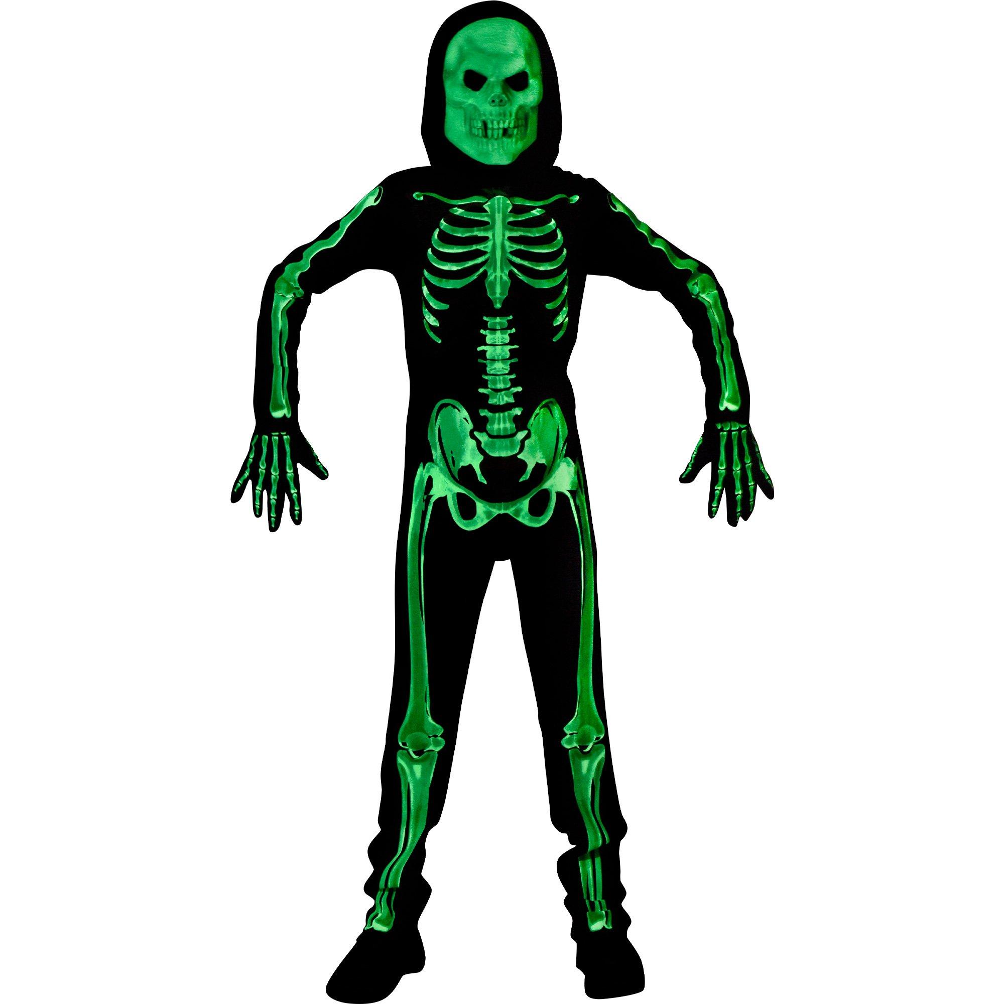 Kids' Glow-in-the-Dark Skeleton Costume