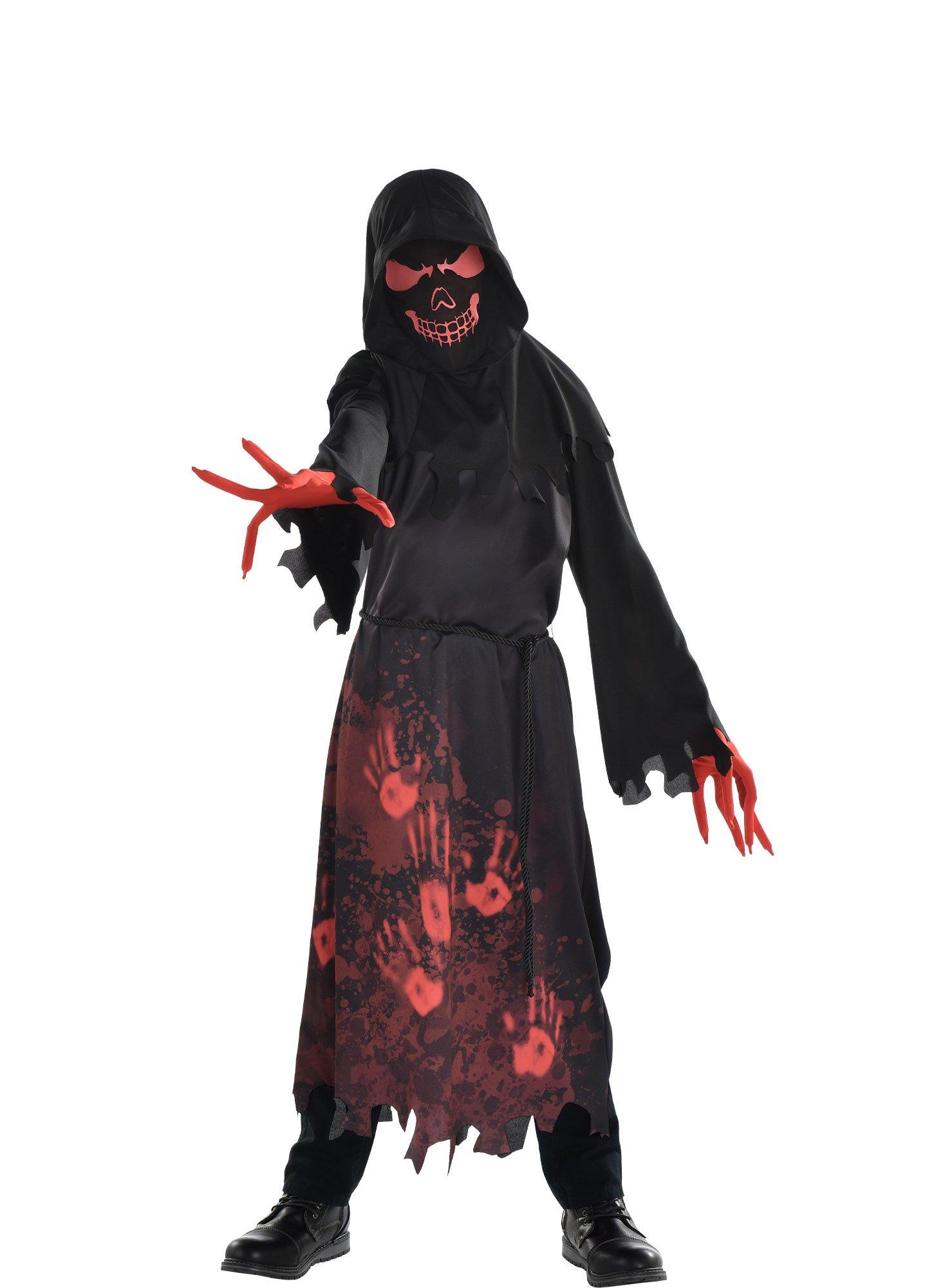 Laster voorbeeld schermutseling Kids' Hooded Horror Costume | Party City