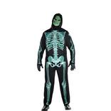 Adult Glow-in-the-Dark Skeleton Plus Size Costume