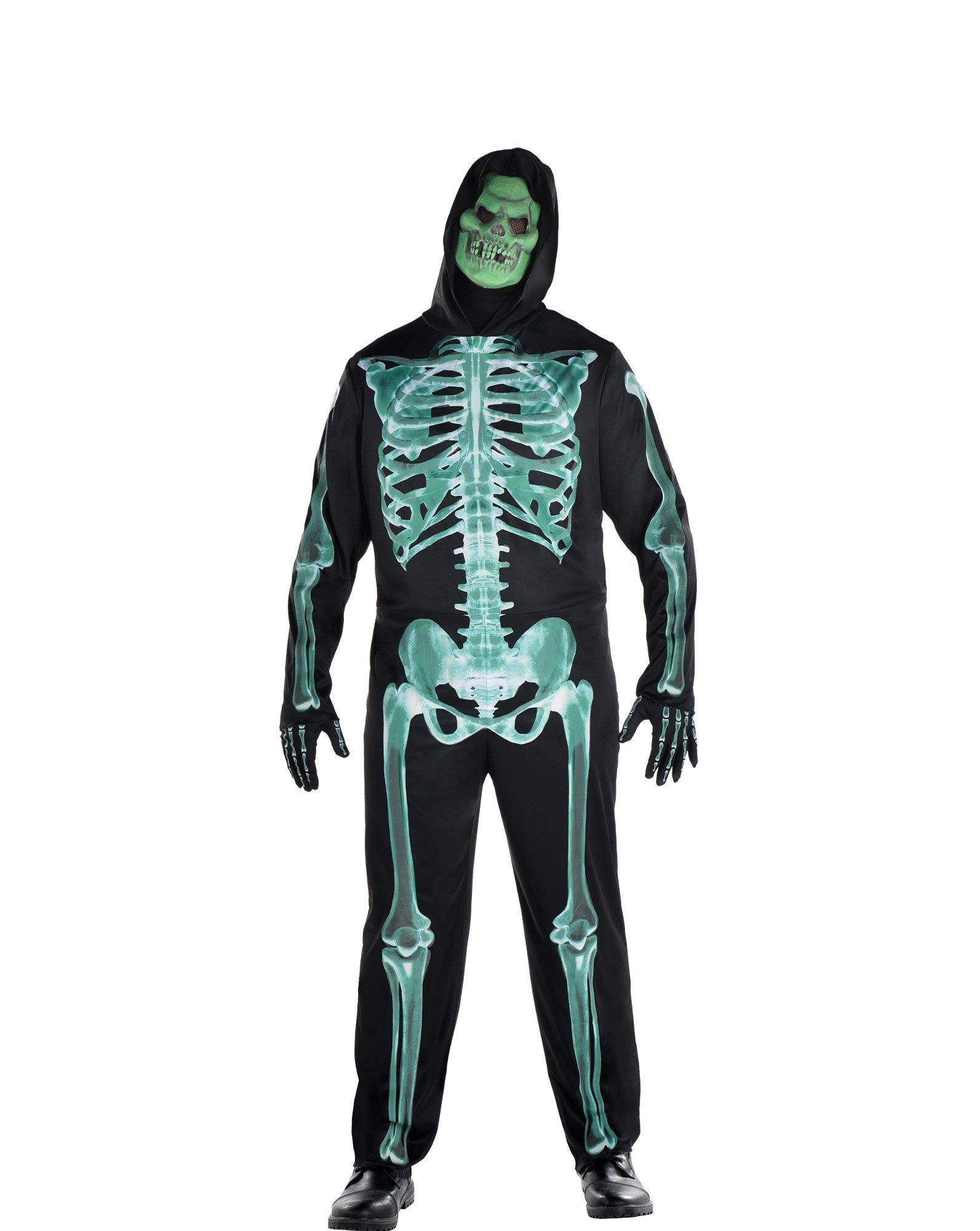 Adult Glow-in-the-Dark Skeleton Plus Size Costume | Party City