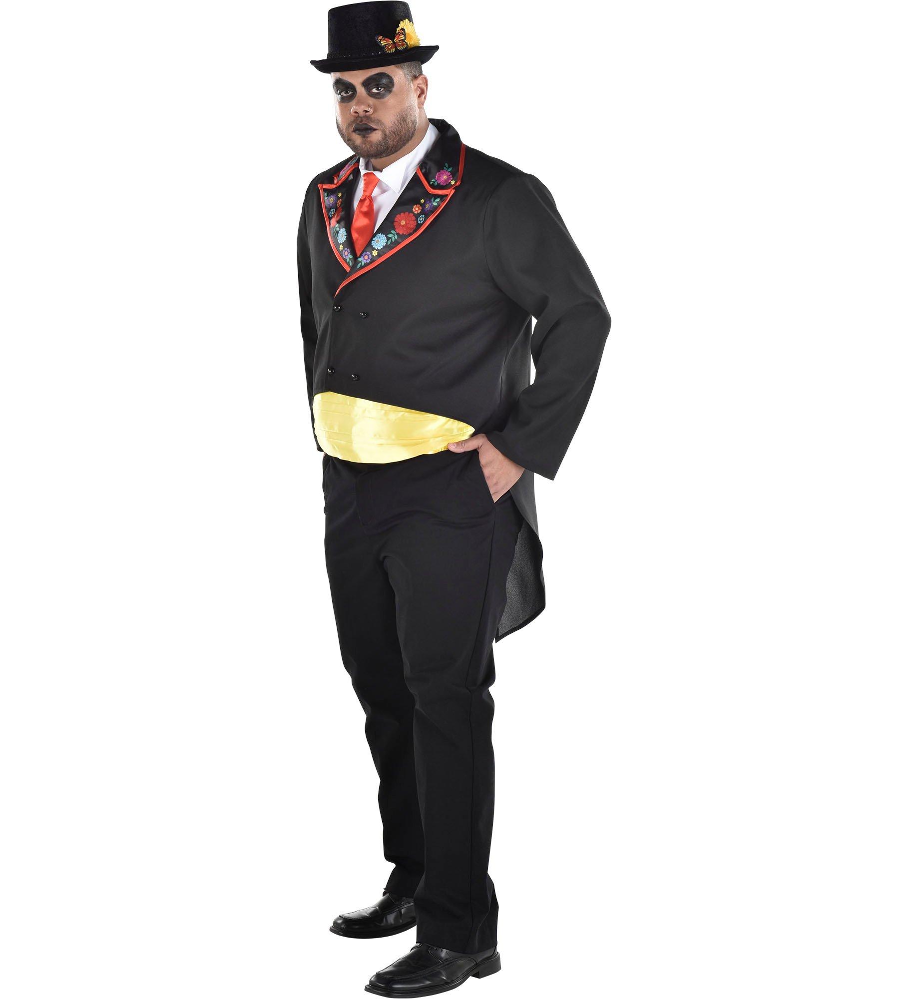 Adult Dapper Day of the Dead Plus Size Costume