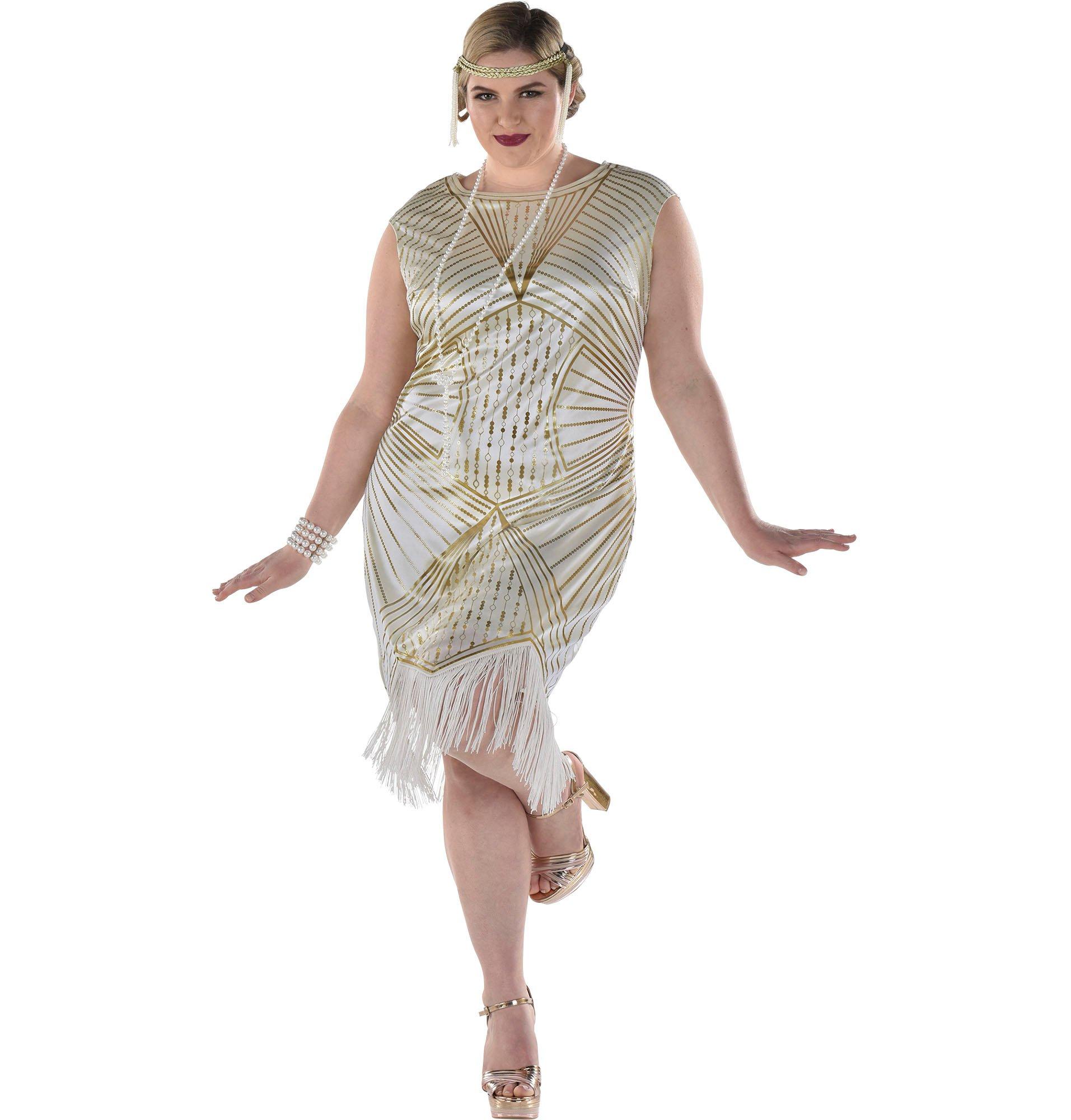 Adult Flirty Flapper Plus Costume | Party City