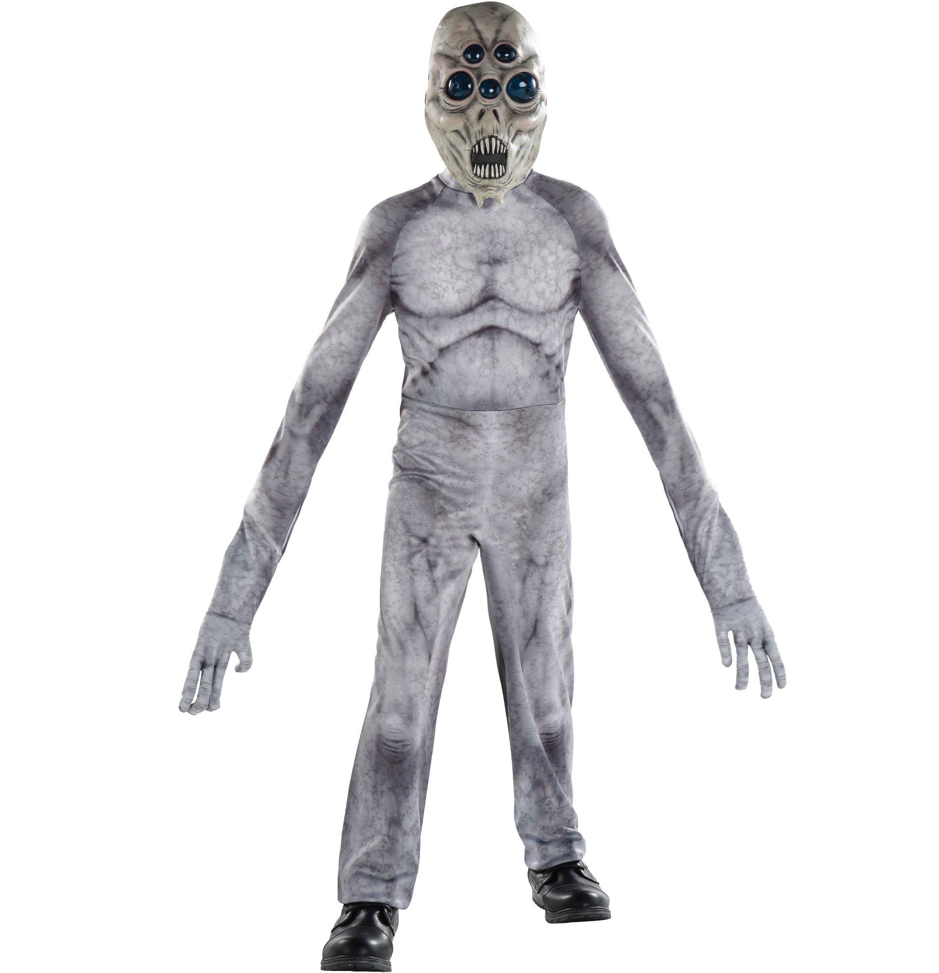 Kids' Gray Many-Eyed Alien Illusion Costume