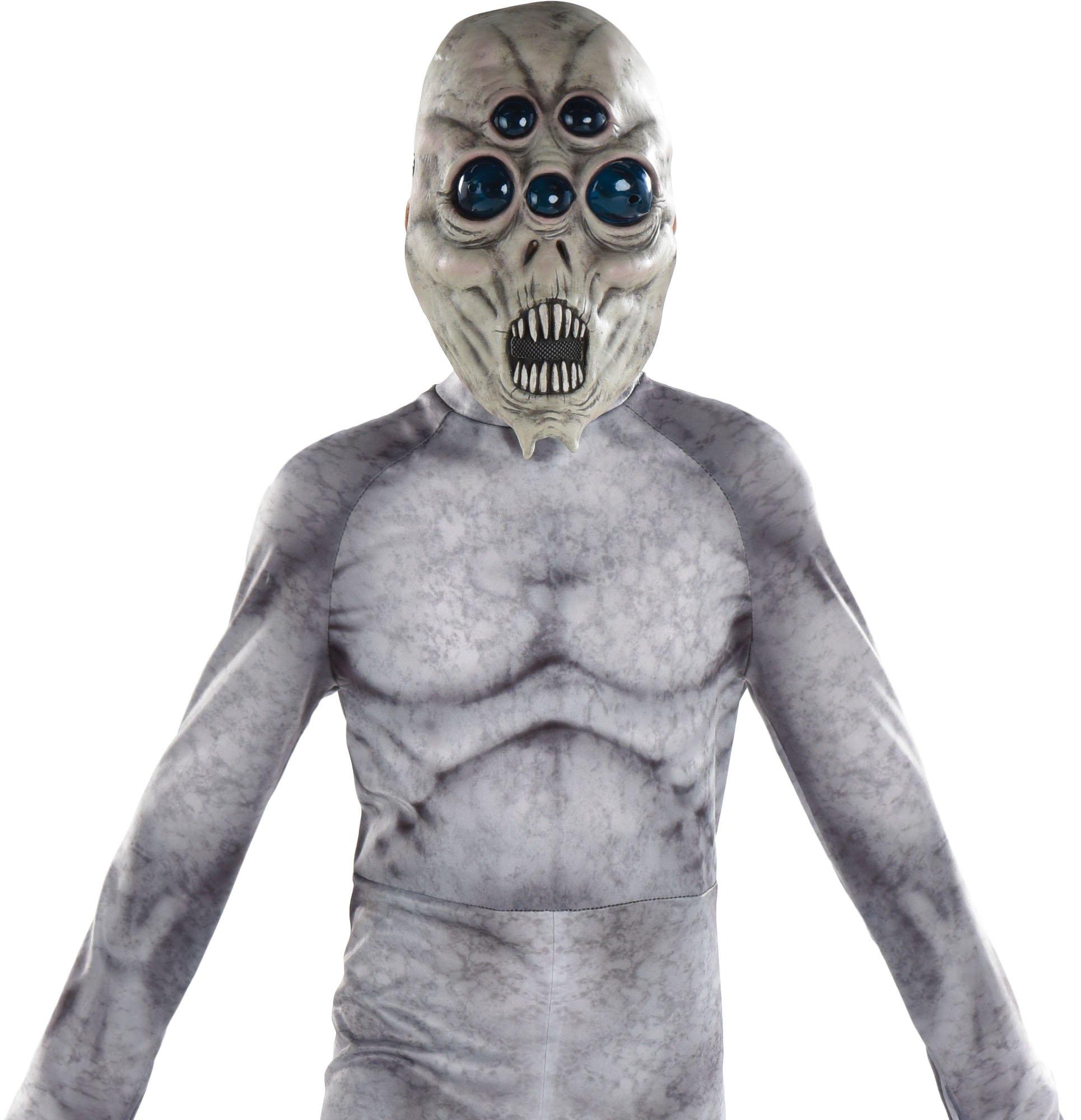 Kids' Gray Many-Eyed Alien Illusion Costume