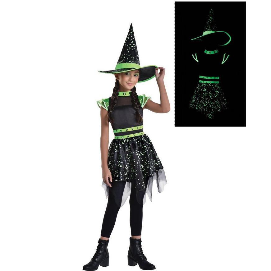 Kids' Midnight Witch Glow-in-the-Dark Costume