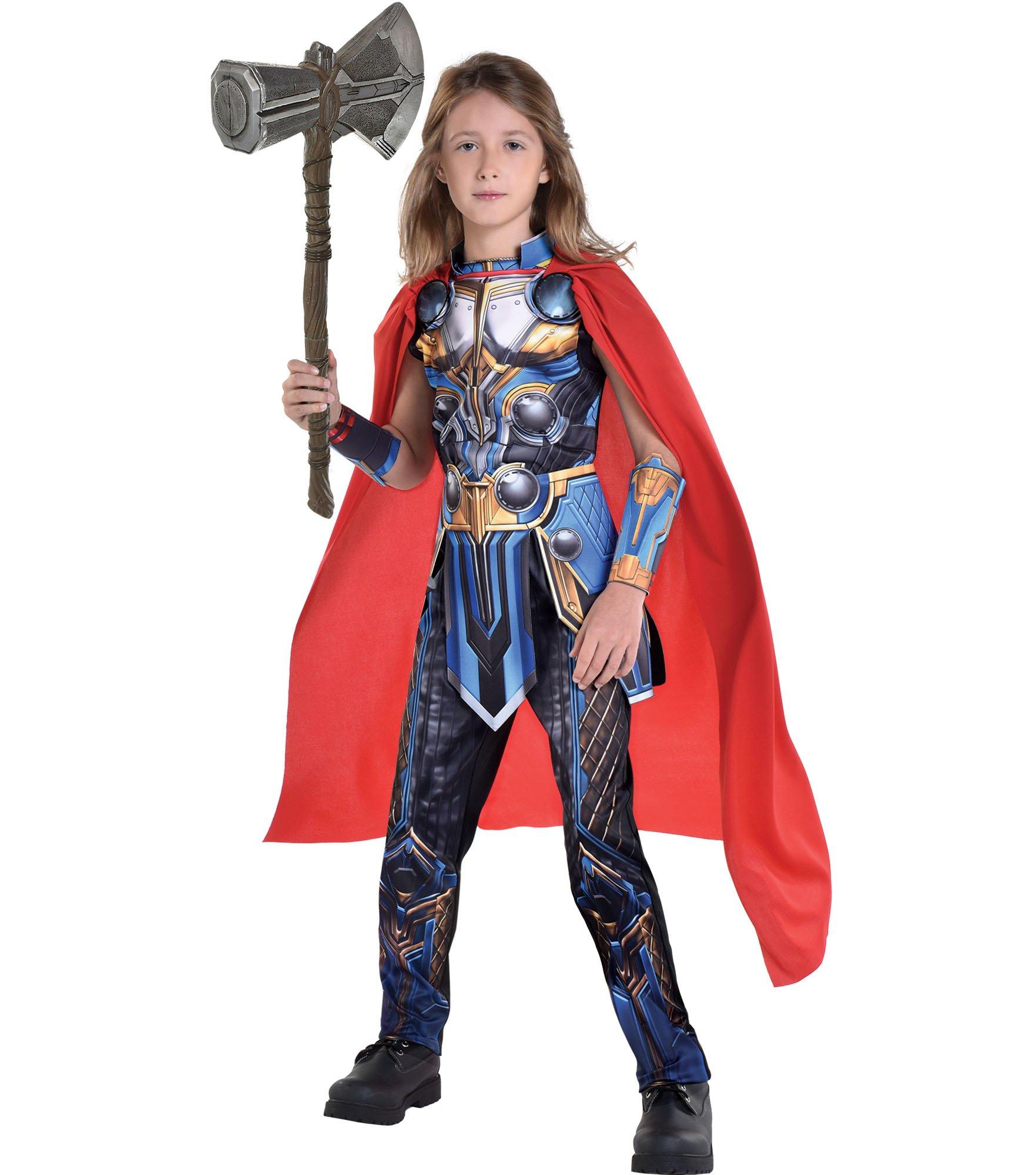 Rubie's Official Marvel Thor Love and Thunder Movie, Mighty Thor Ladies  Deluxe Costume, Adult Fancy Dress