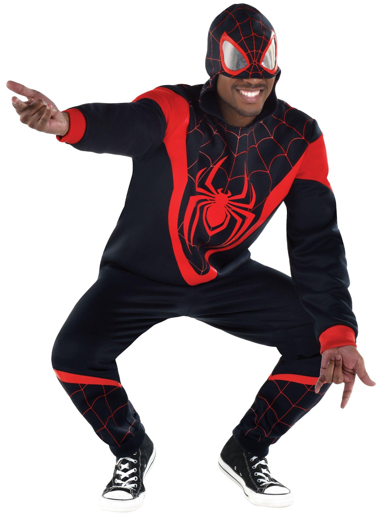Adult Miles Morales Spider-Man Sweatsuit Costume - Marvel