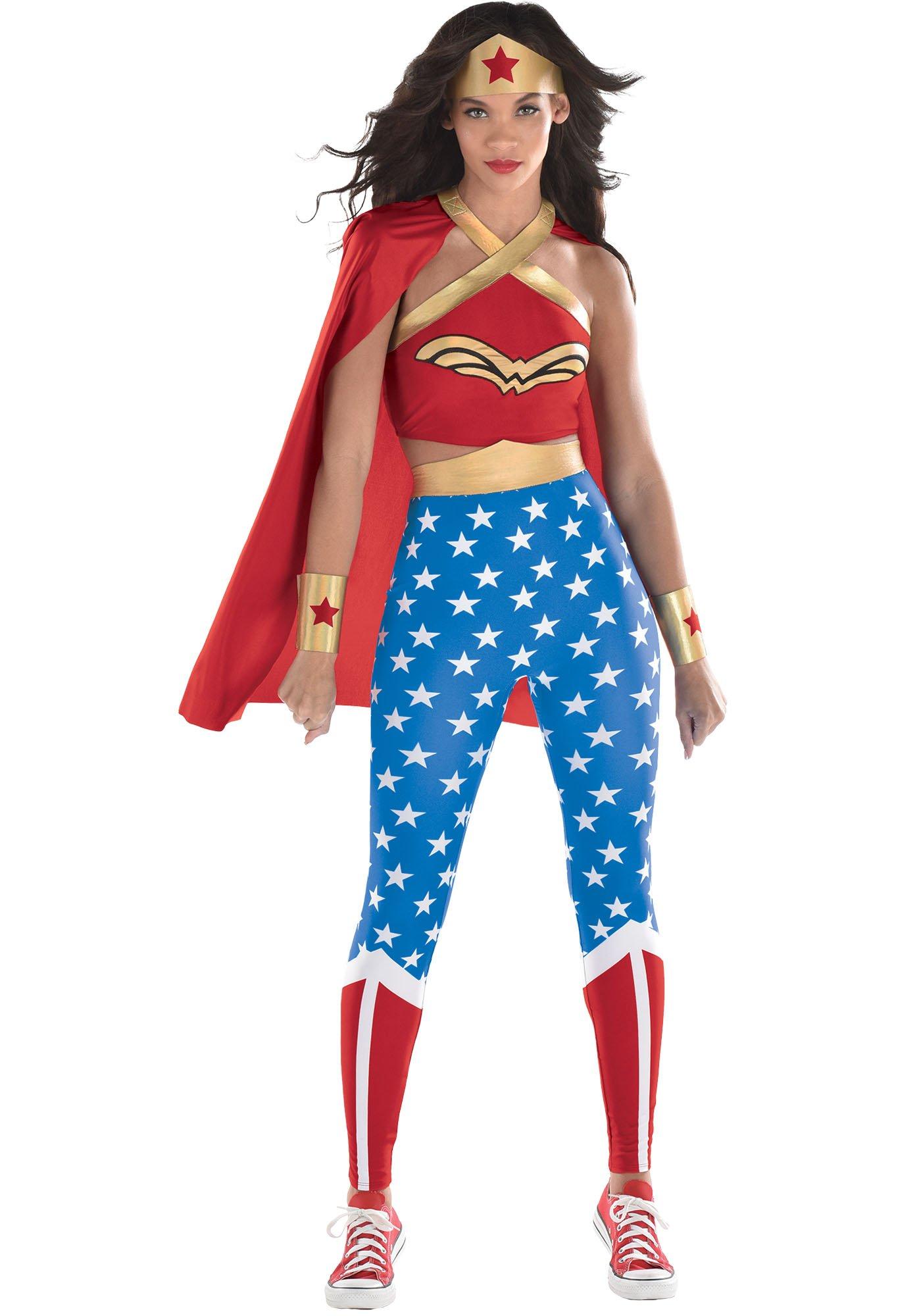 Adult Wonder Woman Costume Halloween Cosplay Party Fancy Dress Outfit