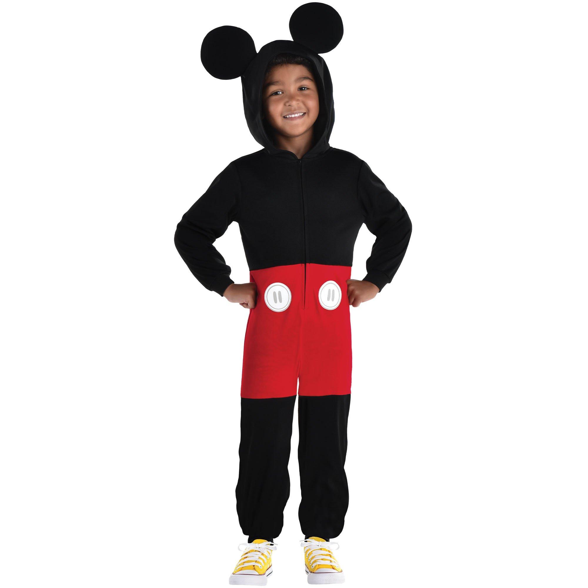 Kids' Classic Mickey Mouse One Piece Zipster Costume Disney Party City