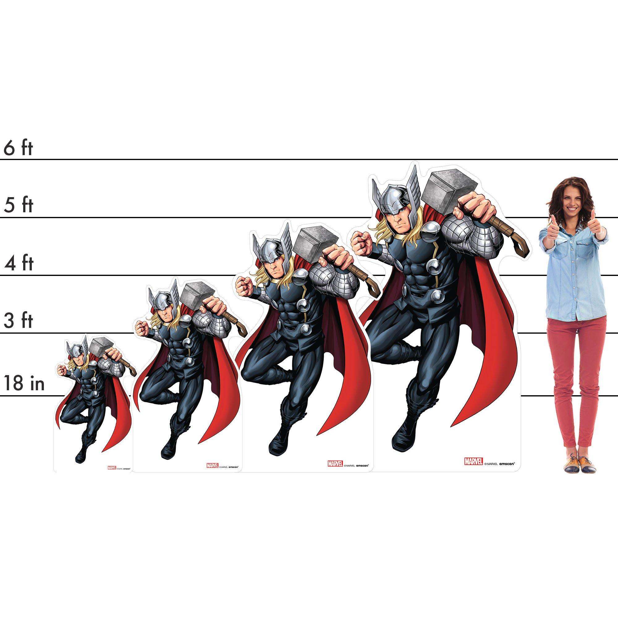 Thor Cardboard Cutout, 3ft Avengers Party City