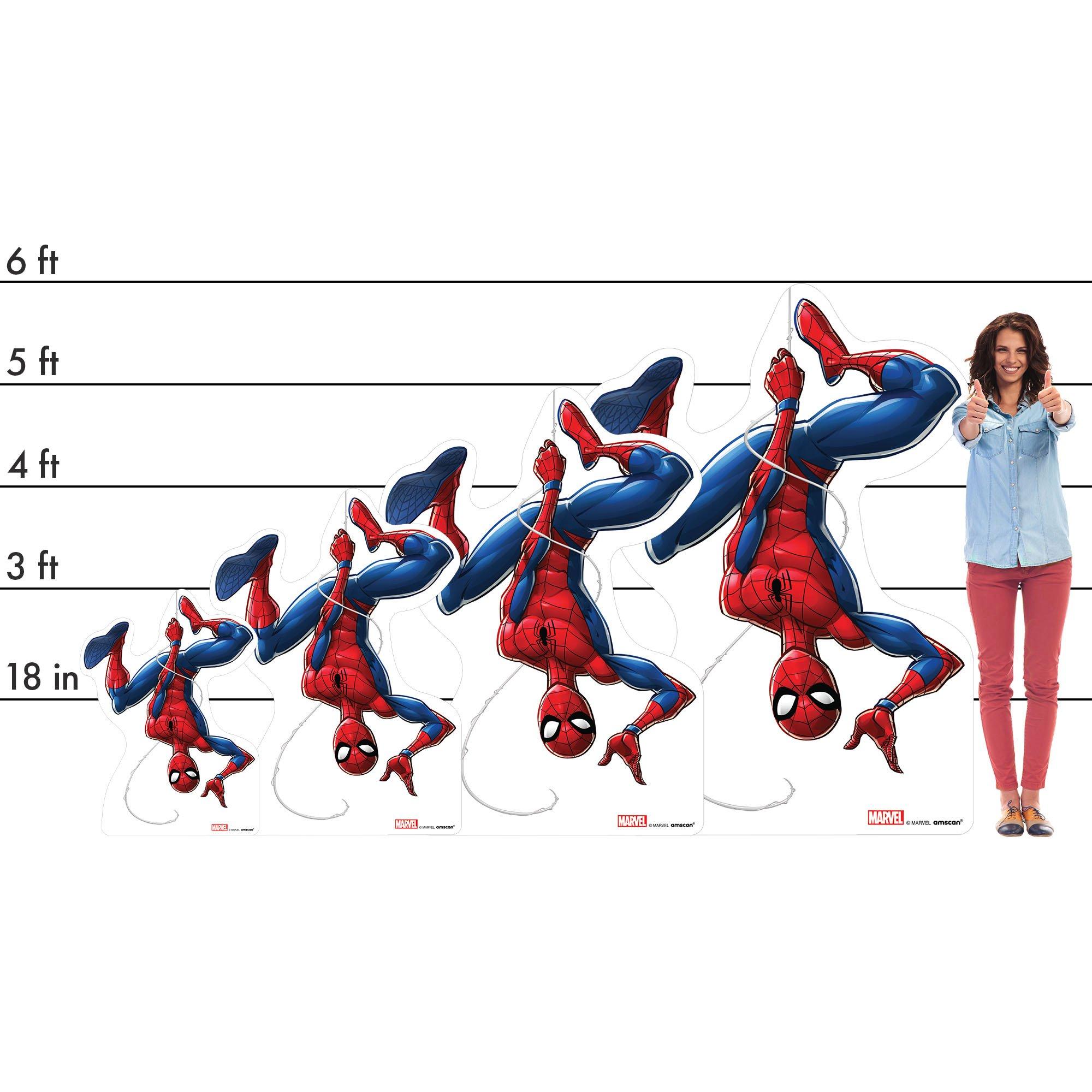 Upside Down Spider-Man Cardboard Cutout, 3ft - Avengers