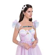 Adult Iridescent Body Harness with Glitter Tulle Shoulders - Fairy