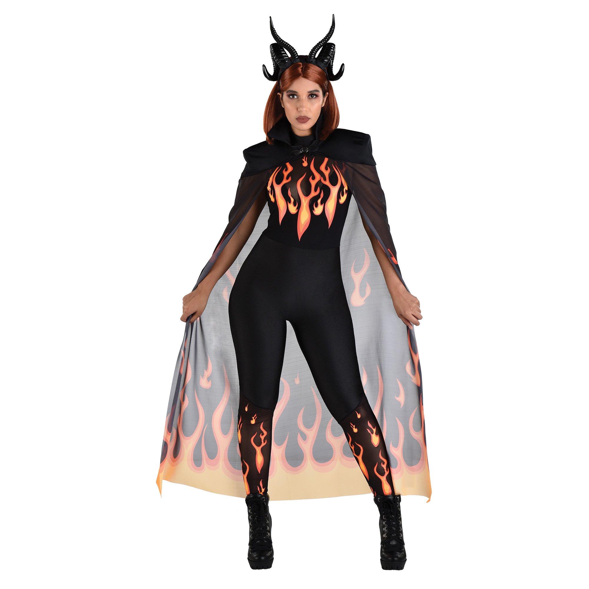 Adult Flaming Devil Catsuit