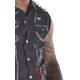 Adult Gray Distressed Studded Chambray Vest - Punk