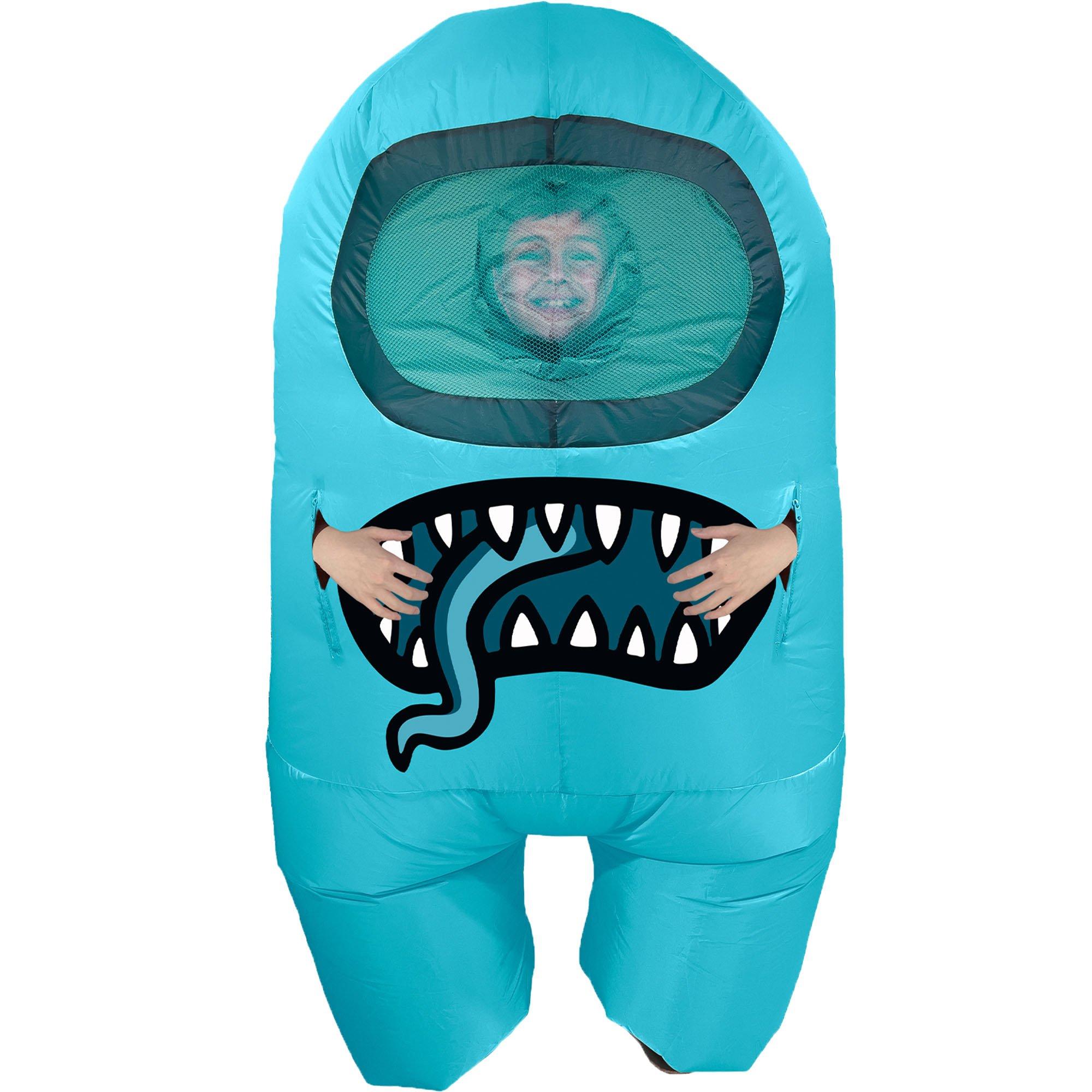 Kids' Cyan Impostor Inflatable Costume - Among Us