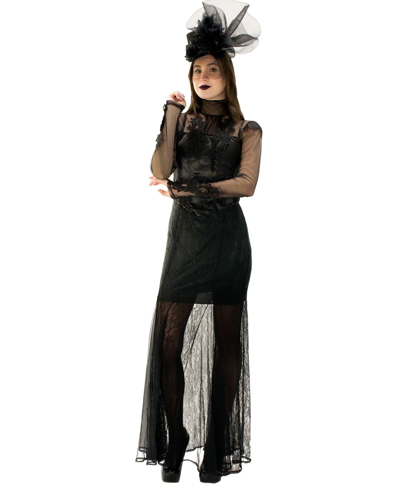 Adult Gothic Skeleton Queen Costume