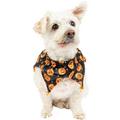 Black & Orange Jack-o'-Lantern Dog Scrunchie Collar