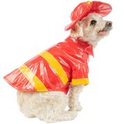 Red Firefighter Dog Costume