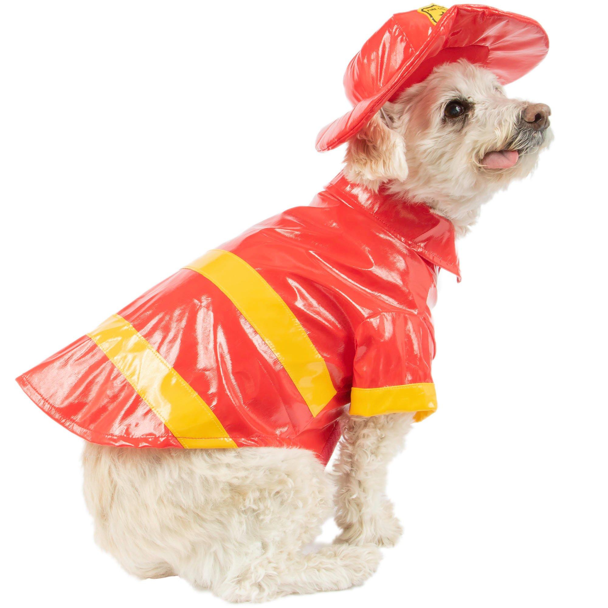 Fireman costume shop for dogs