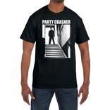 Adult Black Michael Myers Party Crasher Cotton T-Shirt - Halloween