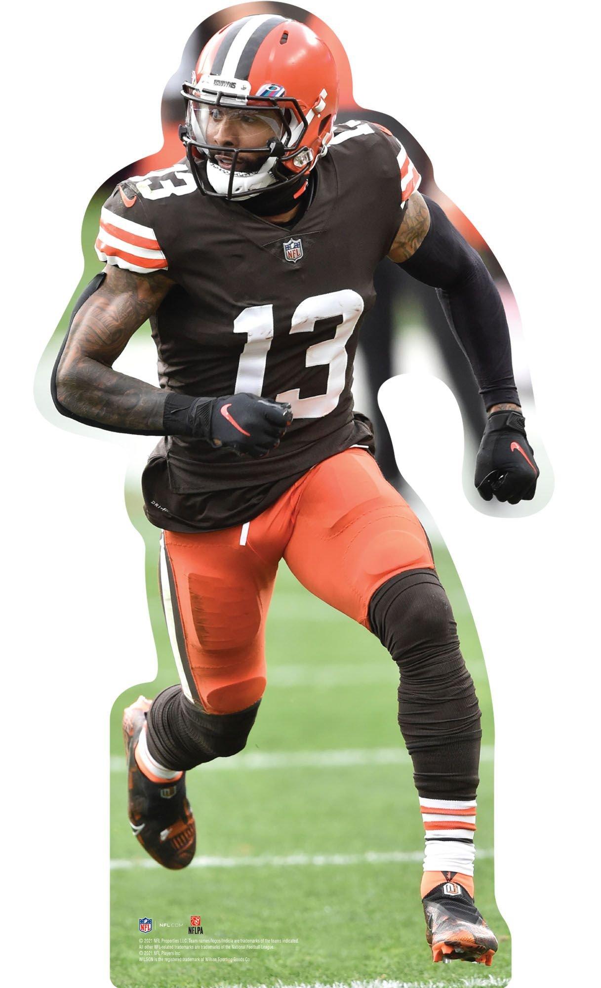 NFL Cleveland Browns Odell Beckham Jr. Cardboard Cutout, 3ft Party City