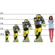 NFL Green Bay Packers Davante Adams Cardboard Cutout, 3ft