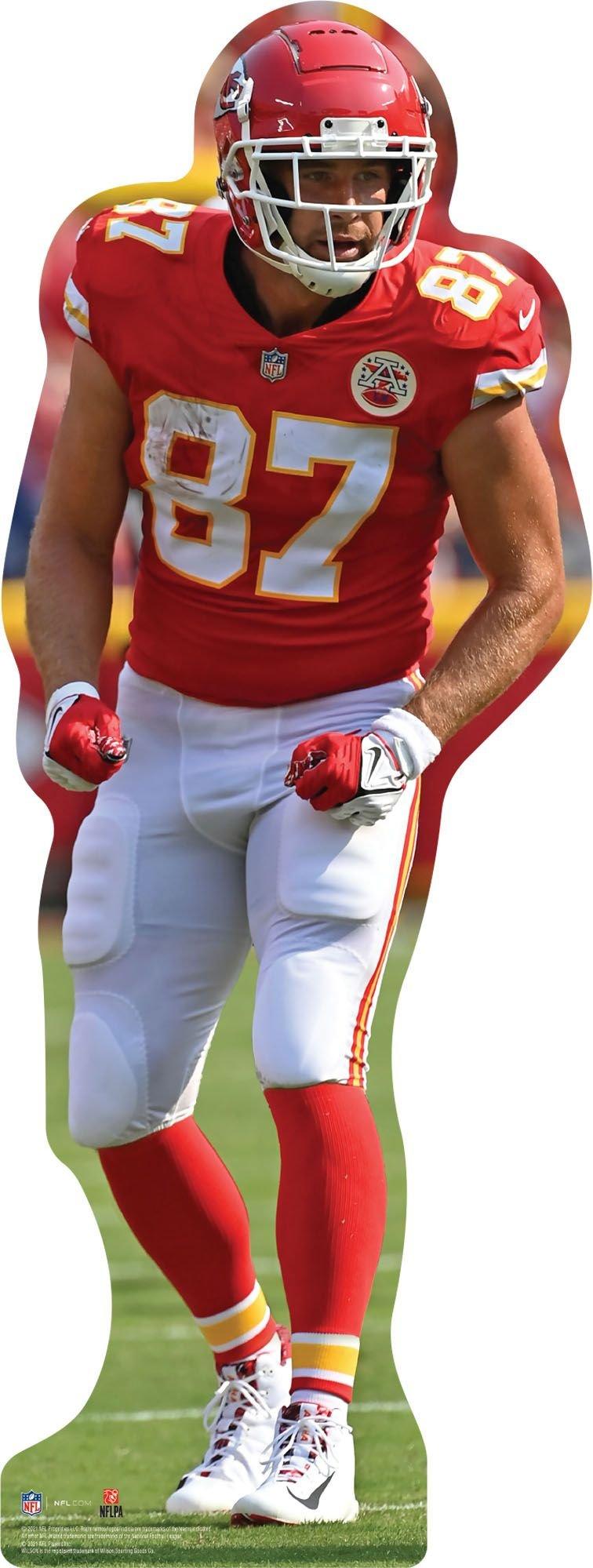 Party City NFL Kansas City Chiefs Travis Kelce Life-Size Cardboard Cutout Size