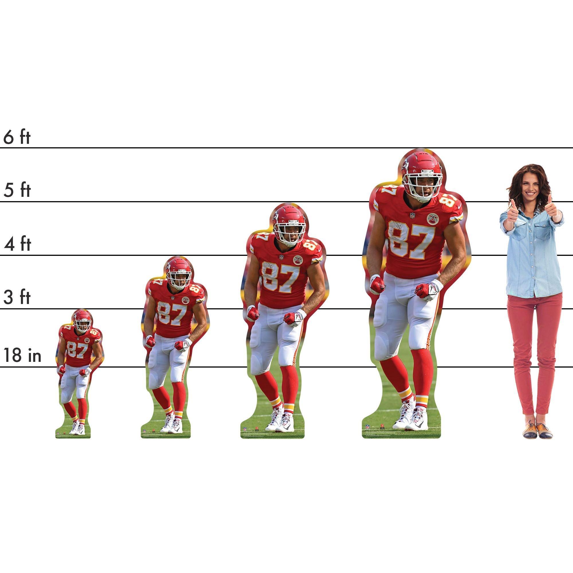 NFL Kansas City Chiefs Travis Kelce Cardboard Cutout, 3ft Party City