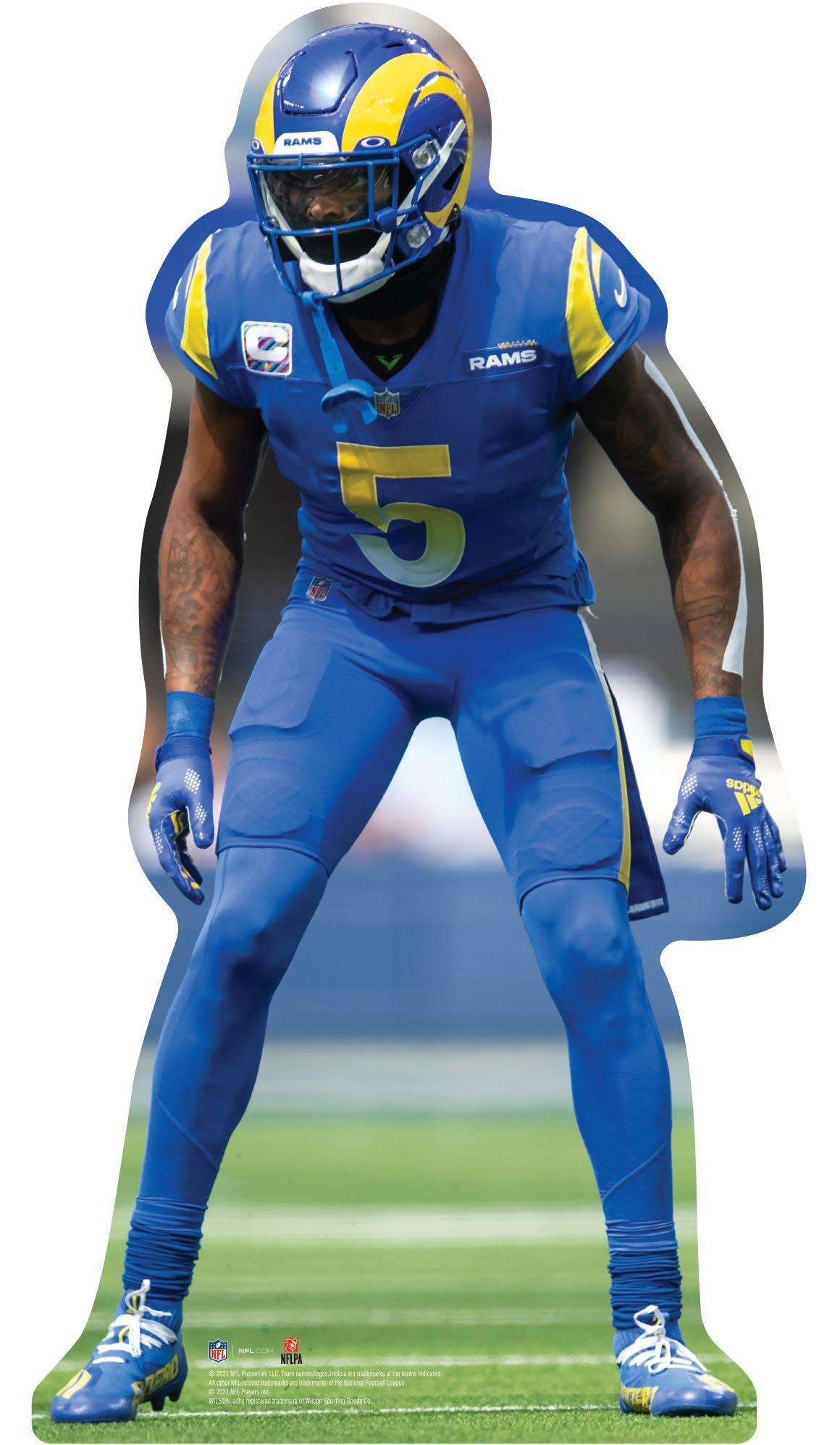 NFL Los Angeles Rams Jalen Ramsey Cardboard Cutout, 3ft Party City
