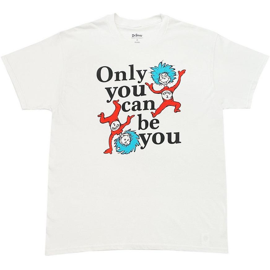 Adult Thing 1 & Thing 2 Only You Can Be You T-Shirt - Dr. Seuss