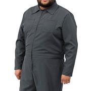 Adult Gray Plus Size Mechanic Coverall Jumpsuit