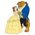 Belle & Beast Cardboard Cutout, 4ft - Disney Beauty and the Beast