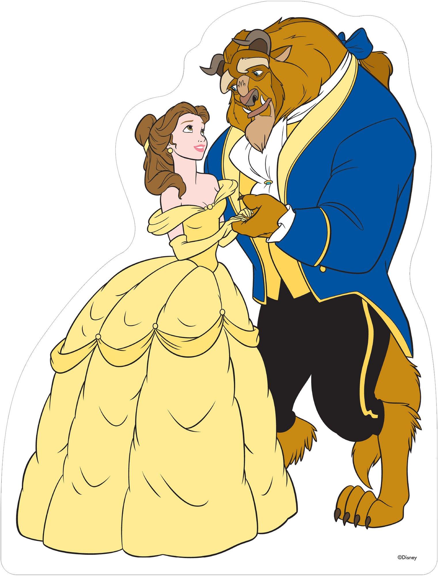 Belle & Beast Cardboard Cutout, 4ft - Disney Beauty and the Beast