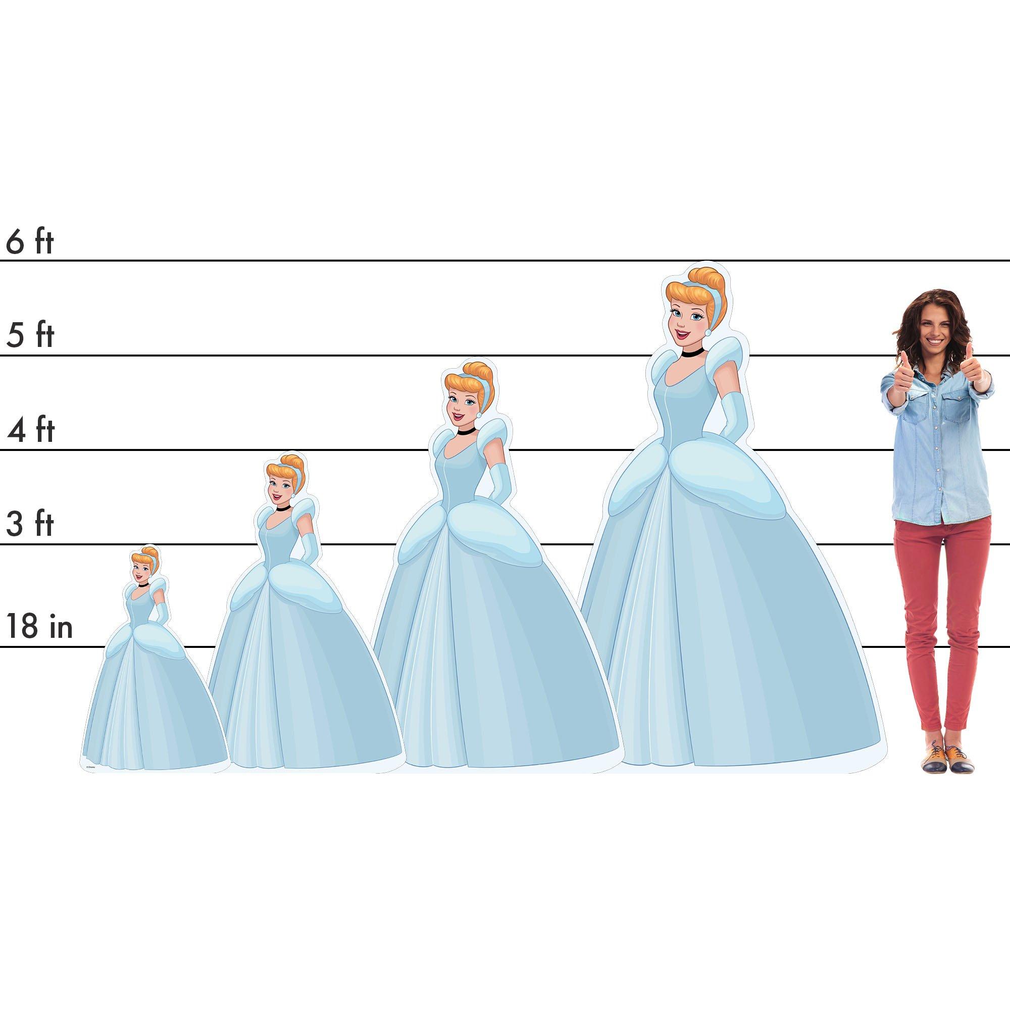 Cinderella Cardboard Cutout, 4ft Disney Party City