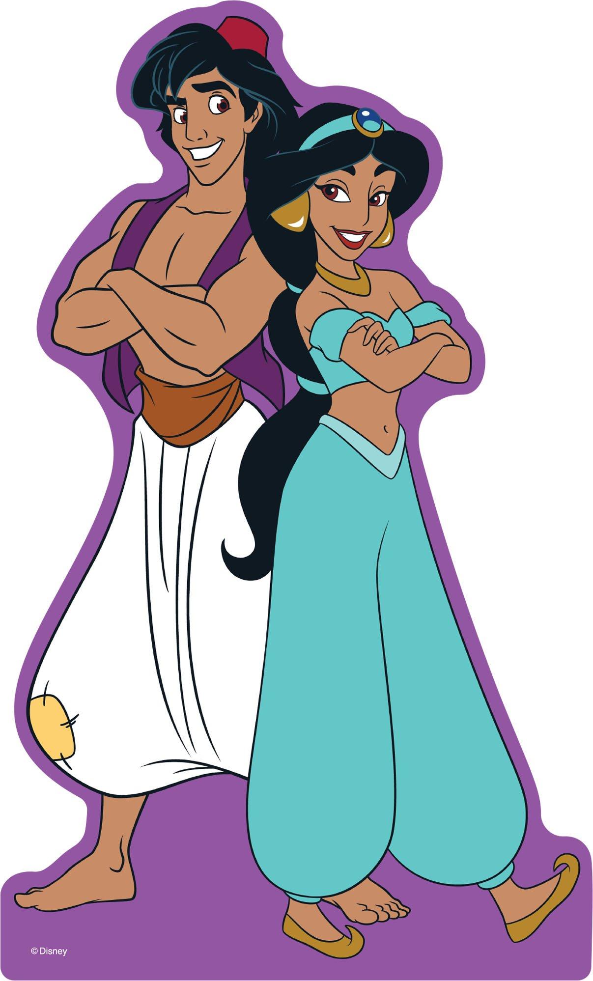 Aladdin & Jasmine Cardboard Cutout, 4ft - Disney Aladdin