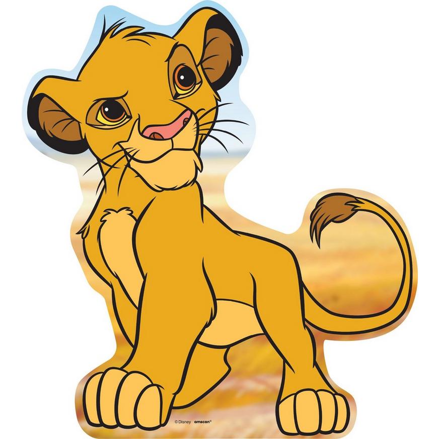 Simba Cardboard Cutout, 3ft - Disney Lion King | Party City